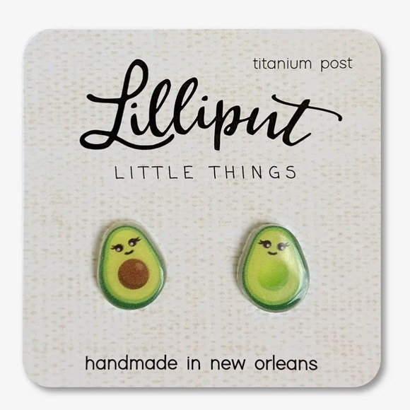 Lillipint Jewelry - Avocado Earrings